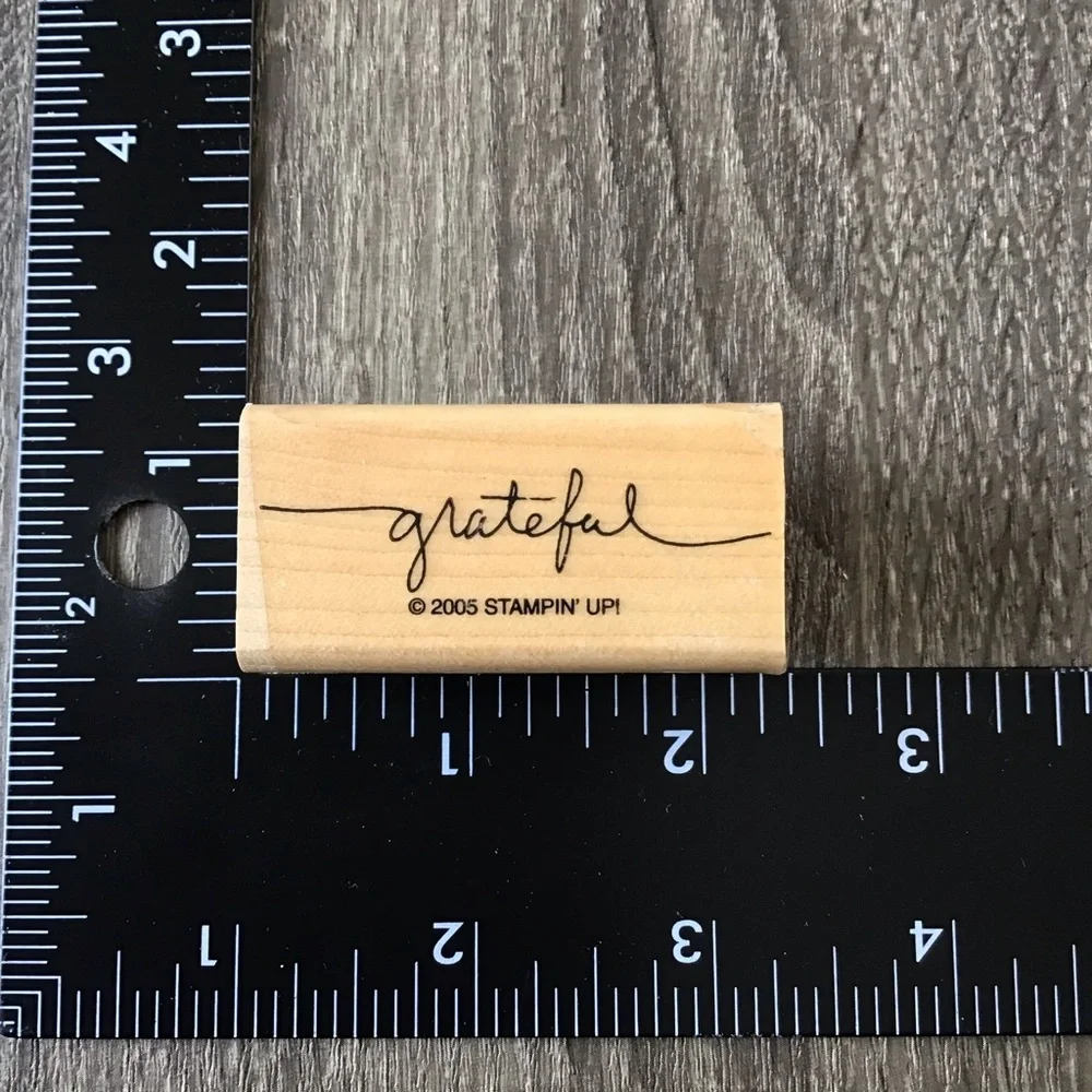 Wood Mounted Rubber Stamps Bundle of 9 Thank You Thinking of You